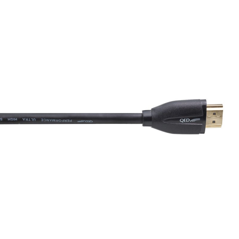 QED Performance Ultra High Speed HDMI Cable (1.5m Single) — connector close-up