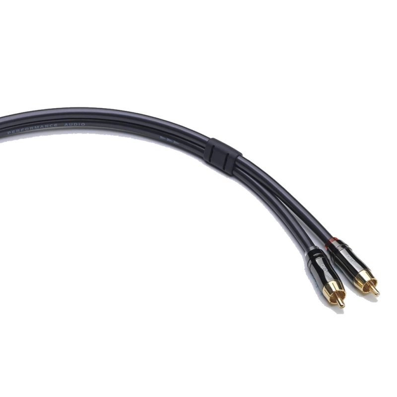 QED Performance Audio Graphite RCA Interconnect (0.6m Pair) — connector close-up