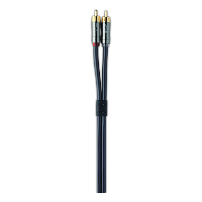 QED Performance Audio Graphite RCA Interconnect (3m Pair) — connector close-up