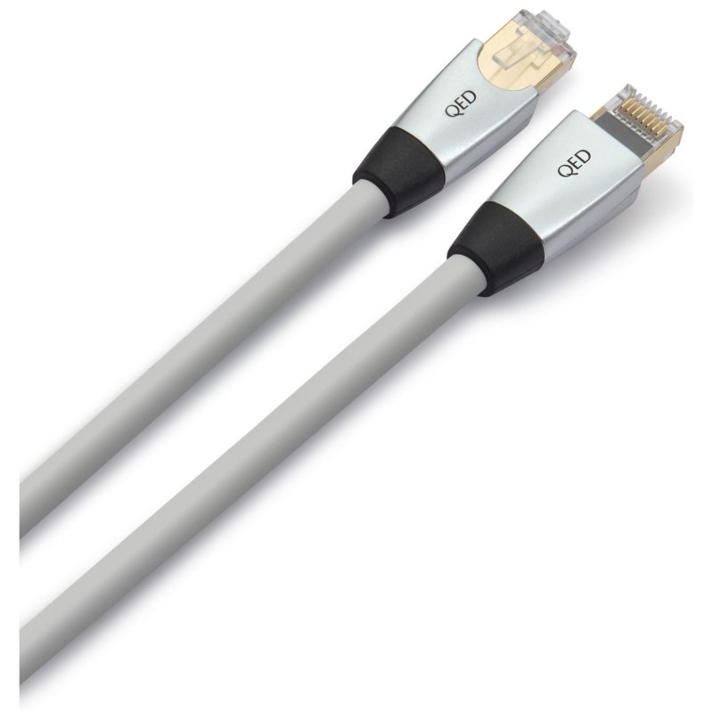 QED Performance Ethernet CAT 6 Cable RJ45 connectors angled view