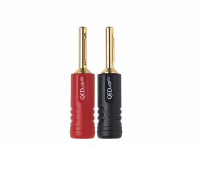 QED Screwloc 4mm Banana Plugs (4 Pack)