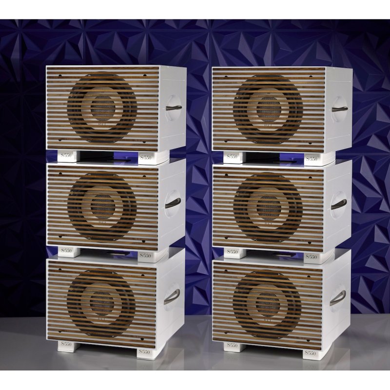 REL Acoustics S/550 Subwoofer White - line array configuration (6 units)