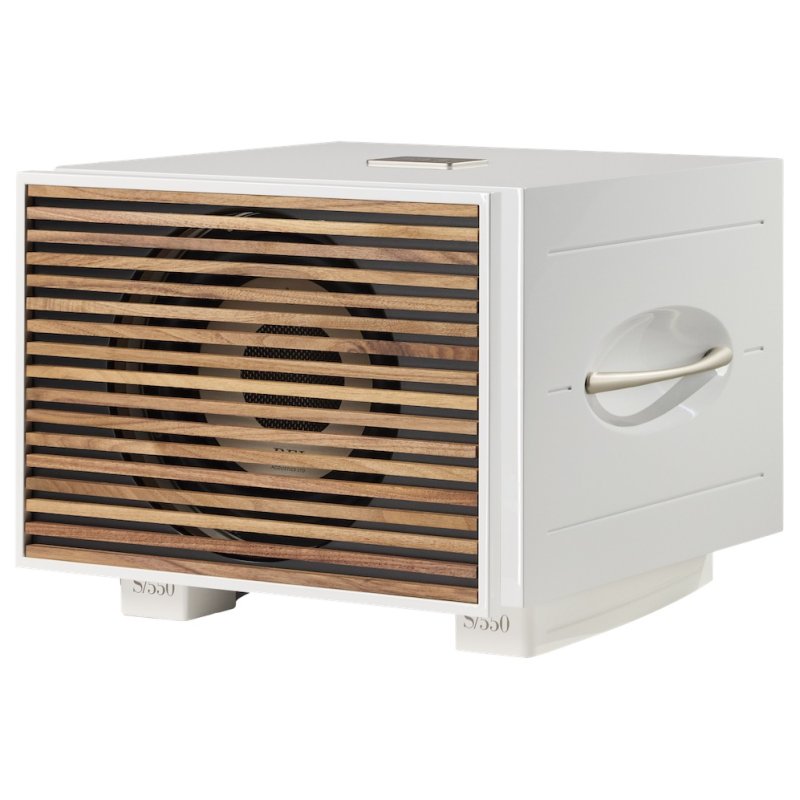 REL Acoustics S/550 Subwoofer White with optional Premium Wood grille