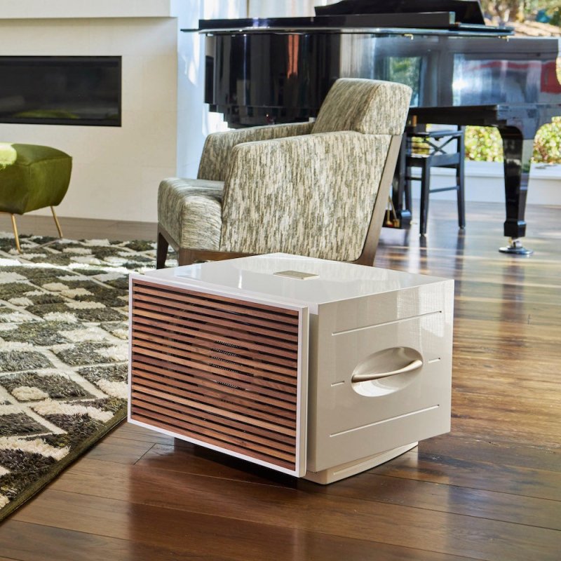 REL Acoustics S/850 Subwoofer White in Listening Room