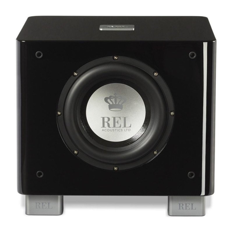 REL Acoustics T/7x (Piano Black) front view