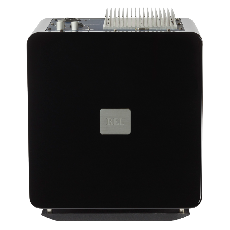 REL Acoustics T/9x Subwoofer Piano Gloss Black — top view
