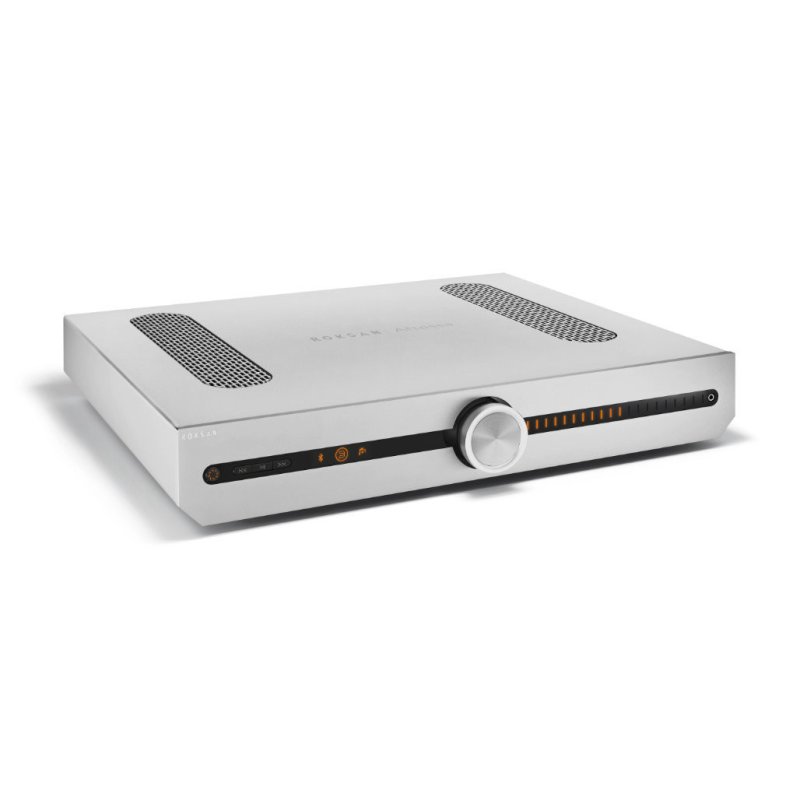Roksan Attessa Streaming Amplifier Silver — side view