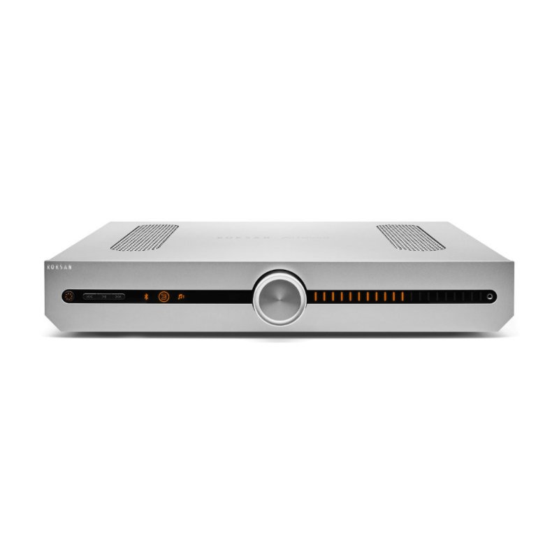 Roksan Attessa Streaming Amplifier Silver — front panel detail