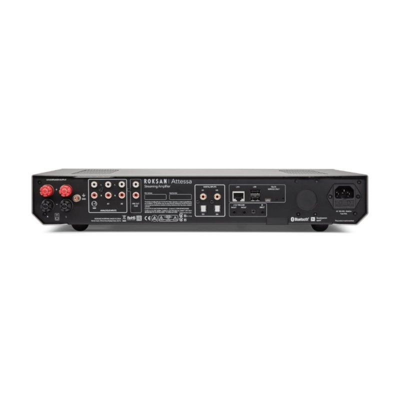 Roksan Attessa Streaming Amplifier Silver — rear panel connections