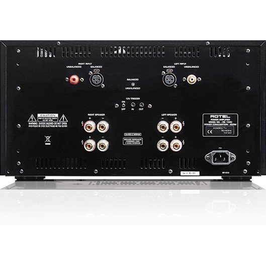 Rotel RB-1590 Power Amplifier Black — rear panel