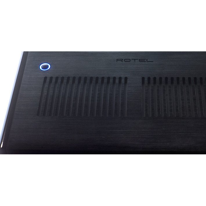 Rotel RB-1590 Power Amplifier Black — front panel detail