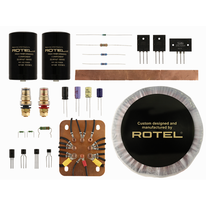 Rotel RB-1590 Power Amplifier Black — key components