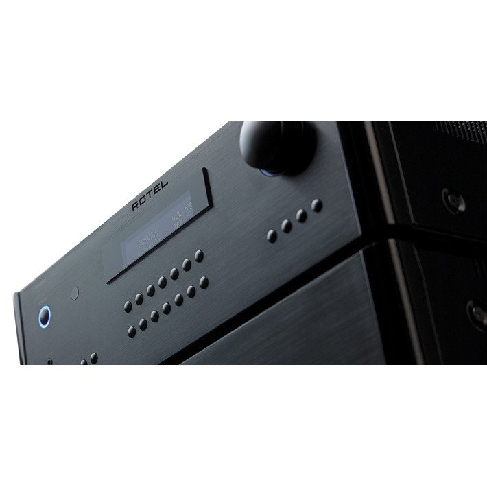Rotel RC-1590 Pre-Amplifier Black — front panel close-up