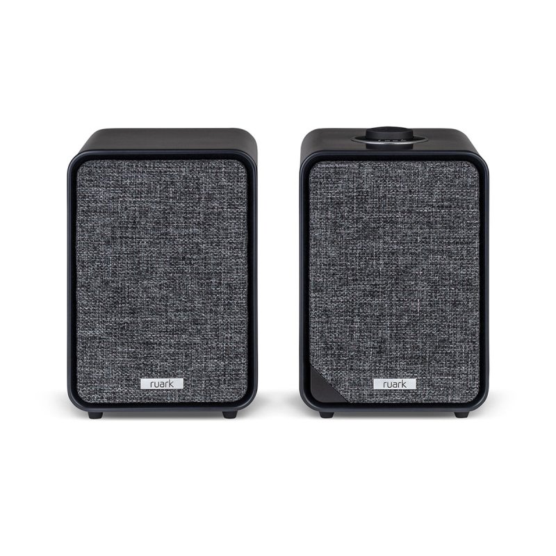 Ruark MR1 Mk3 Active Bluetooth Speakers Charcoal (Pair) — front view
