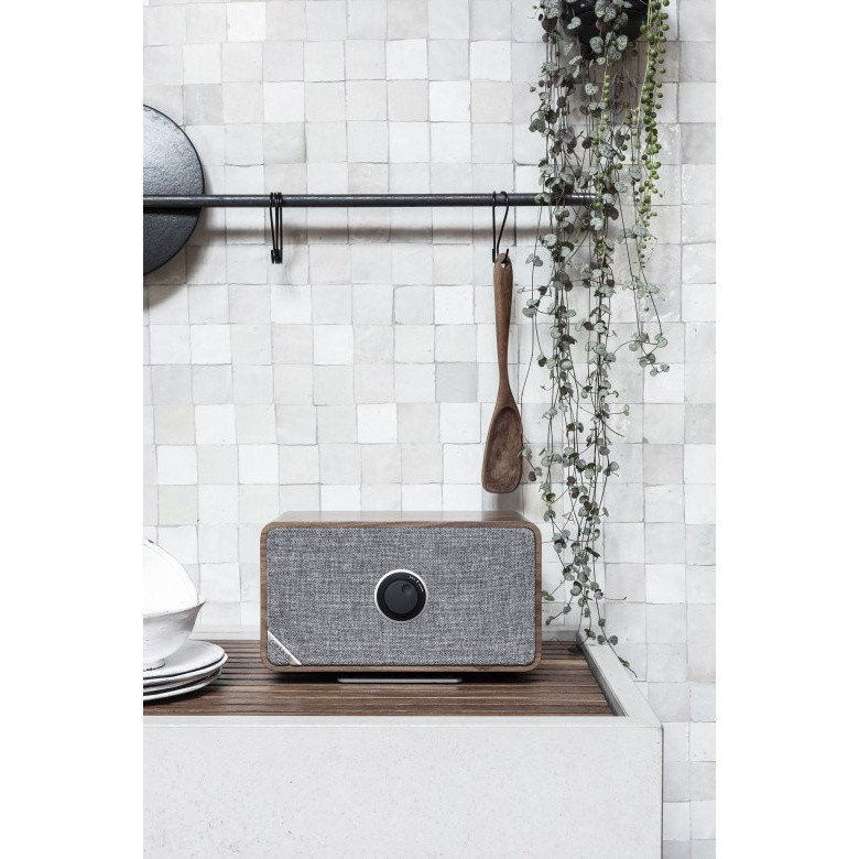 Ruark MRx Wireless Speaker Walnut — lifestyle (kitchen)