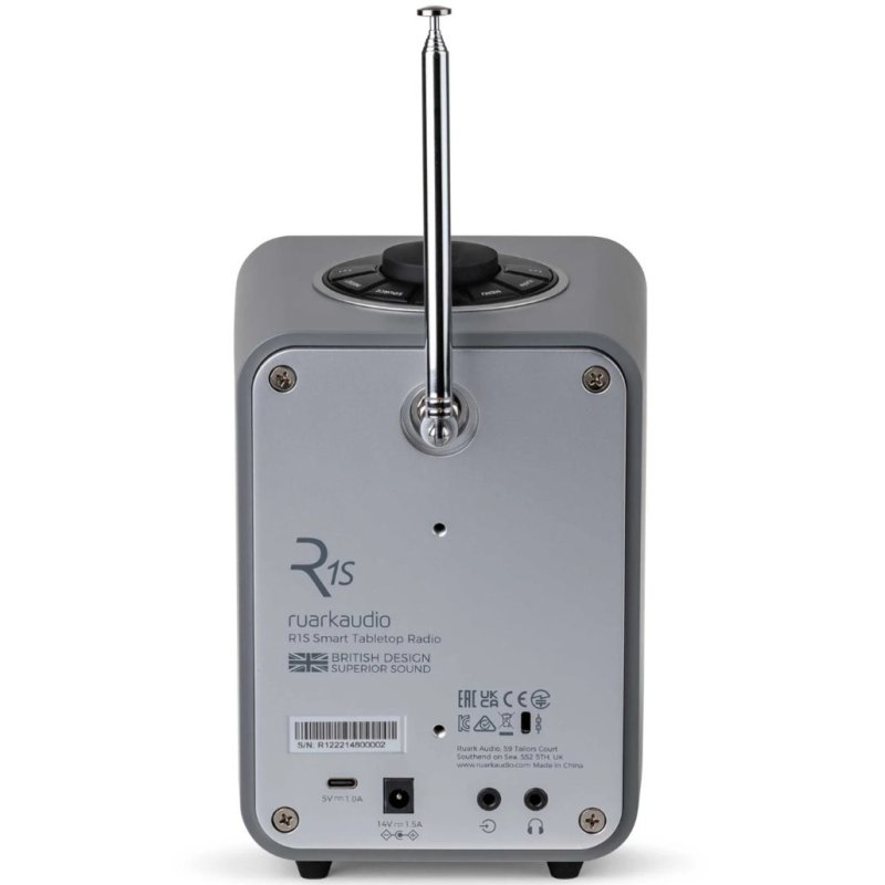 Ruark R1S Smart Radio Light Cream — rear panel