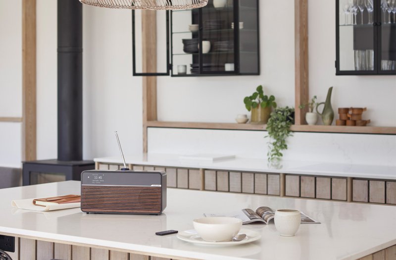 Ruark Audio R2 Mk4 Smart Music System (Espresso) - in kitchen
