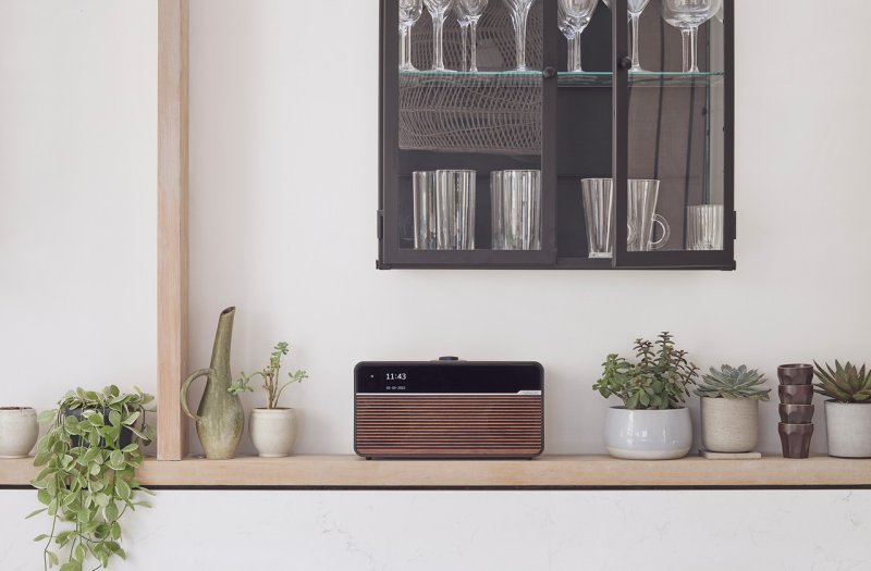Ruark Audio R2 Mk4 Smart Music System (Espresso) - on shelf