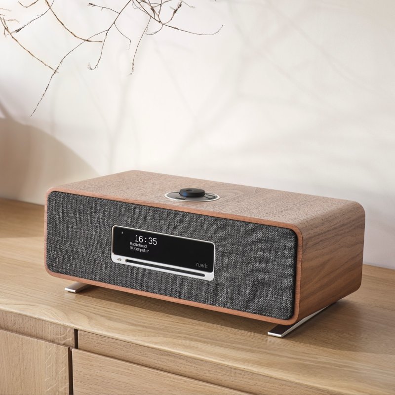 Ruark R3S Compact Music System (Rich Walnut) — lifestyle