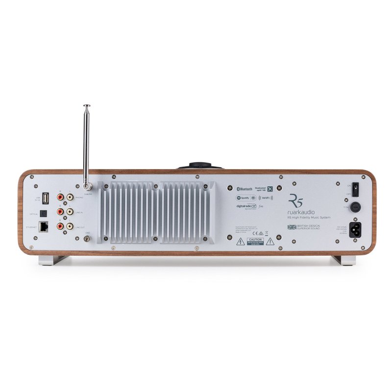 Ruark R5 High Fidelity System Grey Lacquer — rear panel