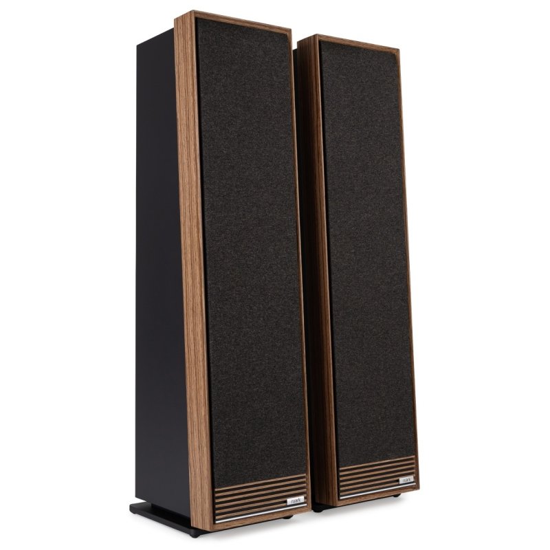 Ruark Talisman-R Fused Walnut pair with magnetic grilles fitted