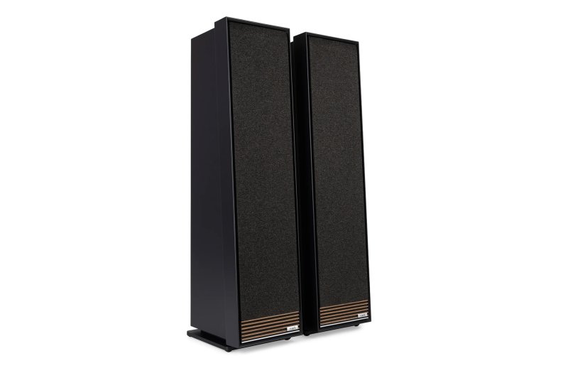 Ruark Talisman-R Satin Charcoal pair with magnetic grilles fitted