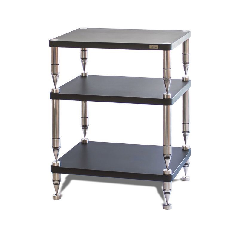 Solid Steel HP-3 Ceramic Hi-Fi Rack (Slate Black)