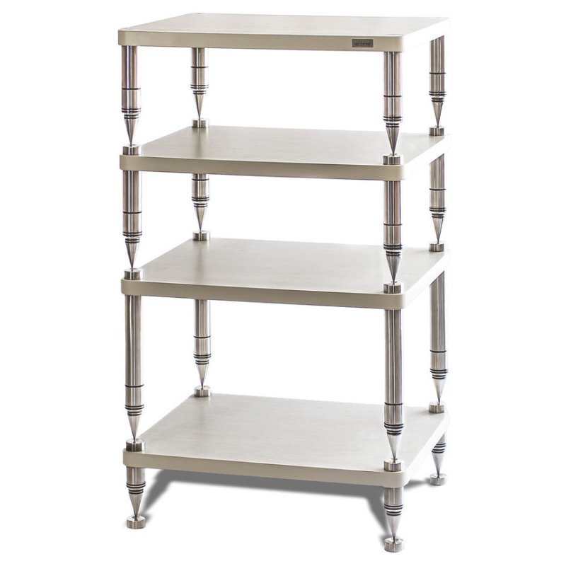 Solid Steel HP-4 Ceramic Hi-Fi Rack (Natural)