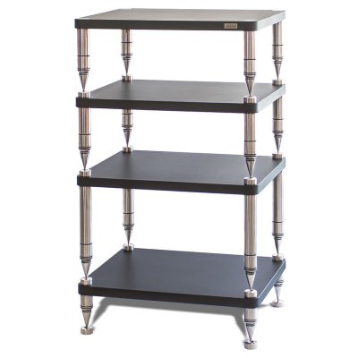 Solid Steel HP-4 Ceramic Hi-Fi Rack (Slate Black)