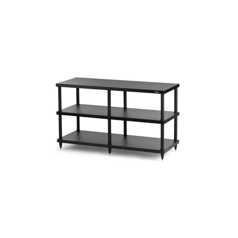 Solid Steel S4-3 Hi-Fi Rack (Black) — front view