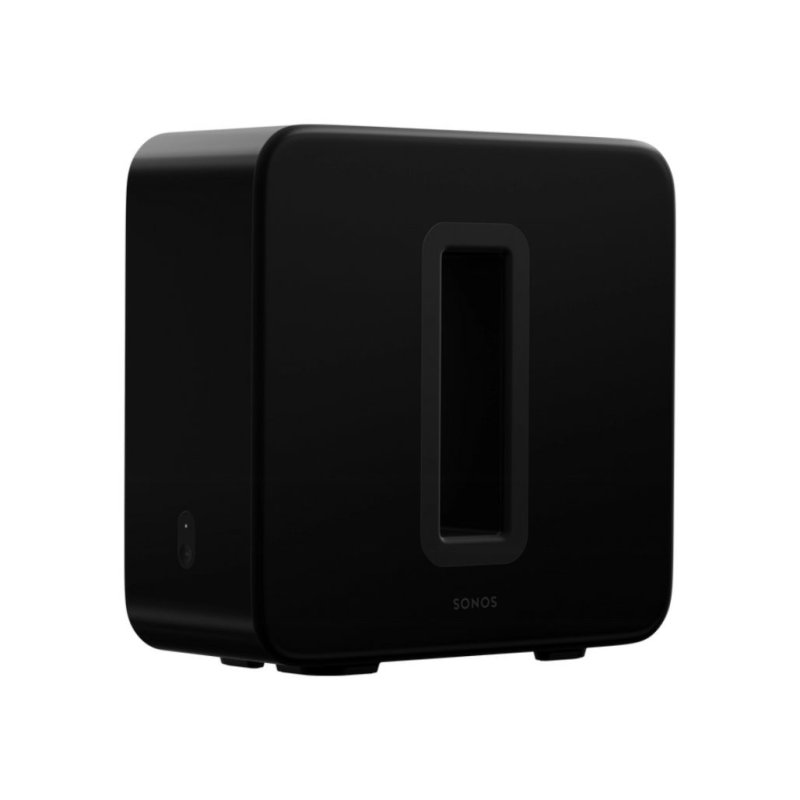 Sonos Sub Gen 3 Wireless Subwoofer Black — three-quarter front view