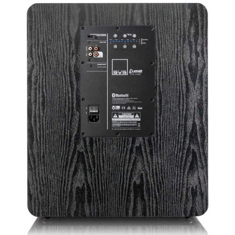 SVS PB-2000 Pro Subwoofer Black Ash — rear panel