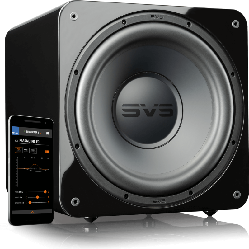 SVS Prime 5.1 System Black Gloss — SB-1000 Pro subwoofer with smartphone app