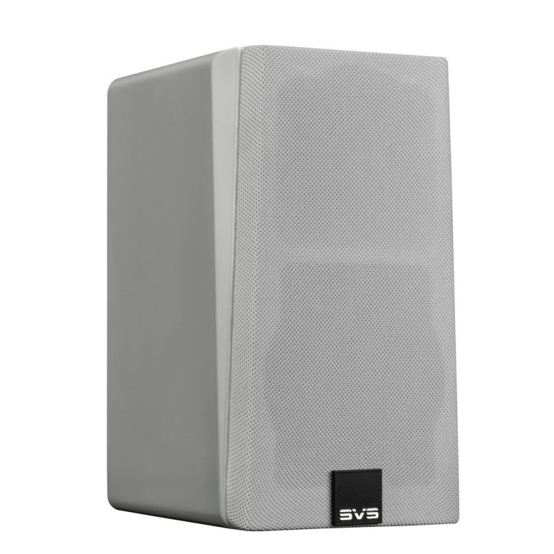 SVS Prime Satellite speaker in Piano Gloss White with grille fitted