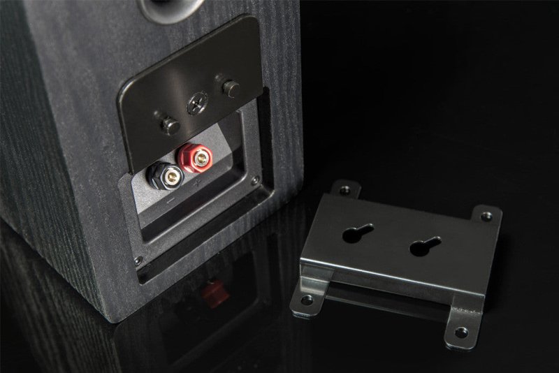 SVS Prime Elevation Speaker rear panel binding posts and wall bracket