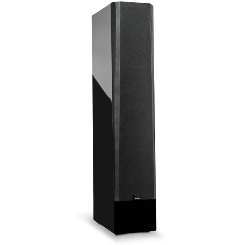 SVS Prime Pinnacle Speaker - Piano Gloss Black, with grille fitted
