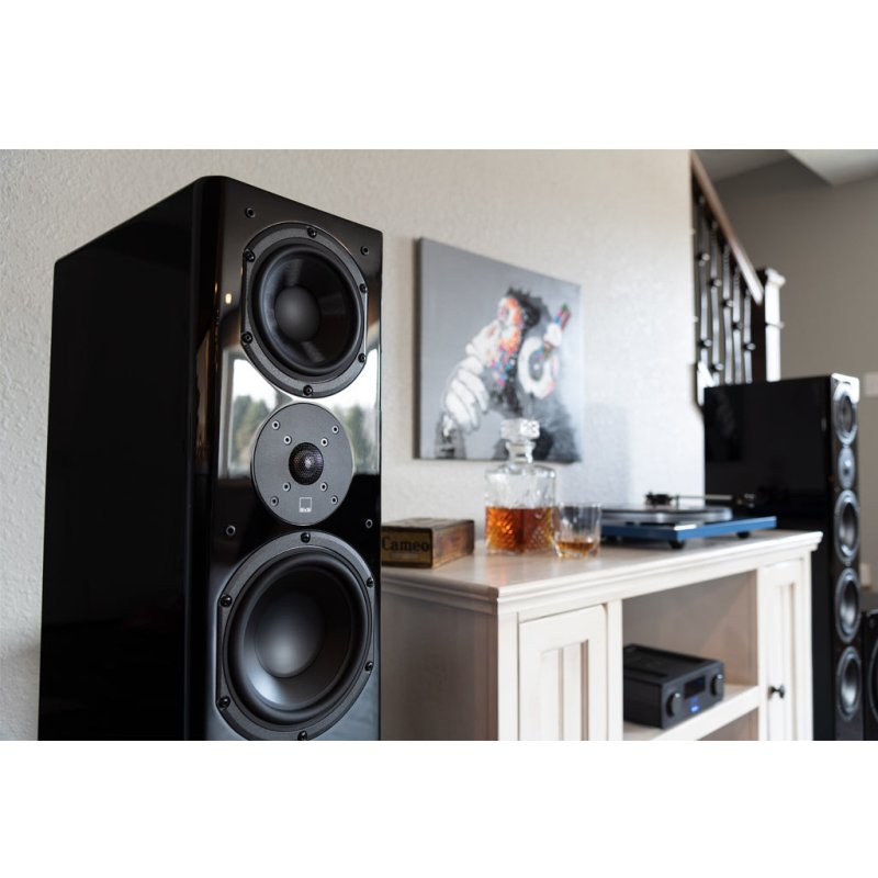SVS Prime Pinnacle Speaker - Piano Gloss Black, room detail