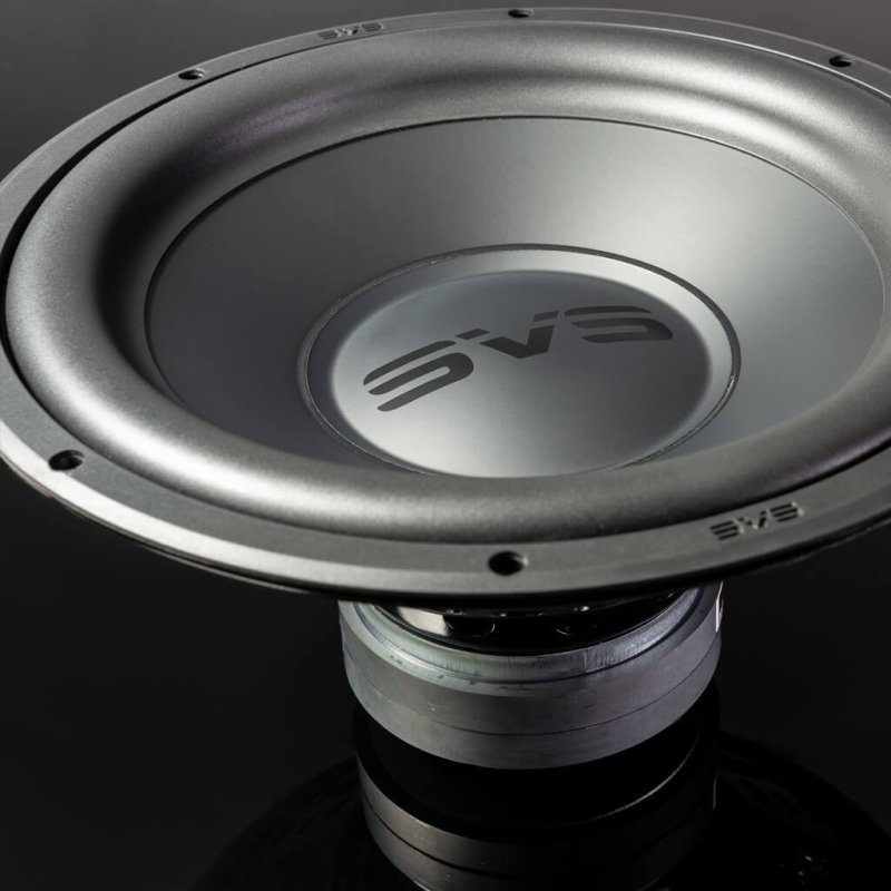 SVS SB-1000 Pro Subwoofer White Gloss — driver cone close-up