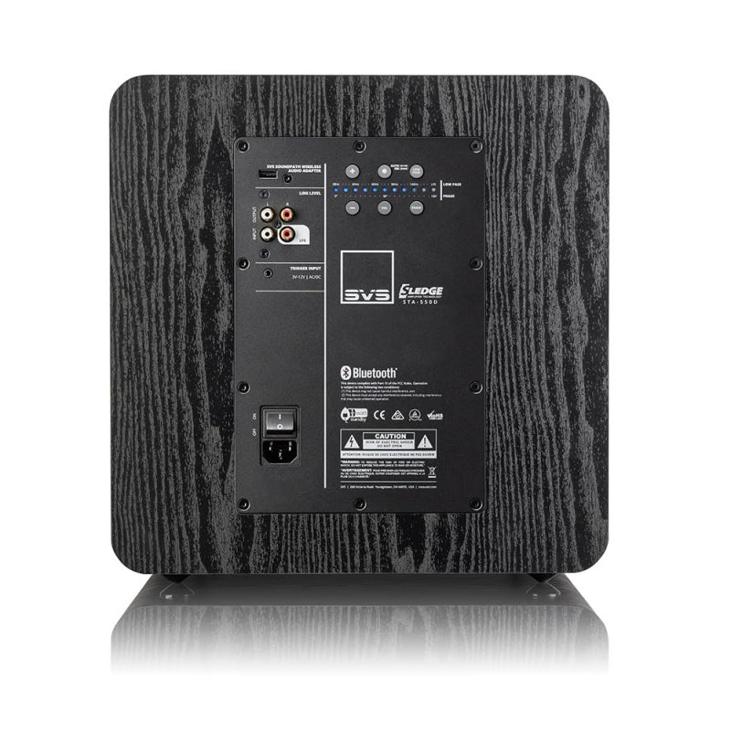 SVS SB-2000 Pro Subwoofer Black Ash — rear panel