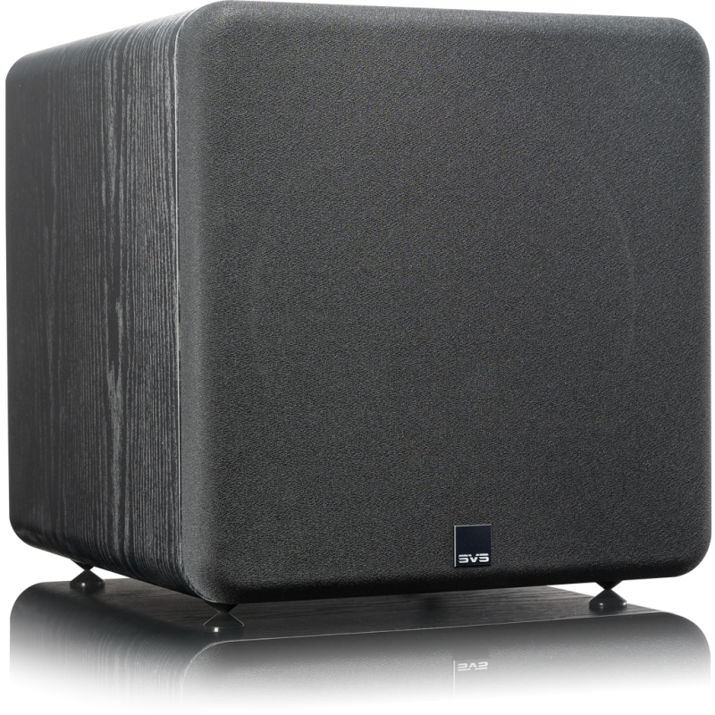 SVS SB-2000 Pro Subwoofer Black Ash — front view (grille on)