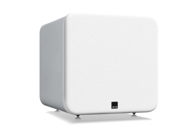 SVS SB-3000 R | Evolution Subwoofer Gloss White — front view (grille on)