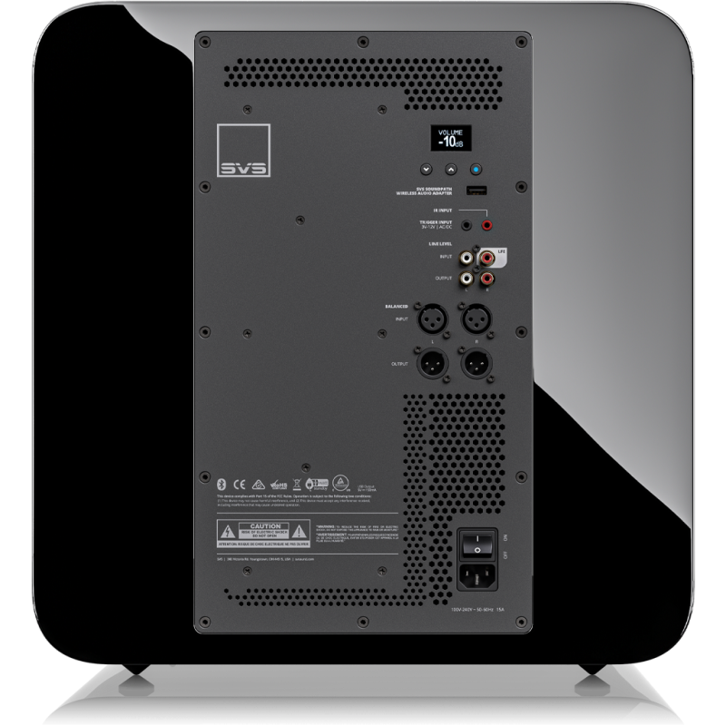 SVS SB-5000 Subwoofer Gloss Black — rear panel