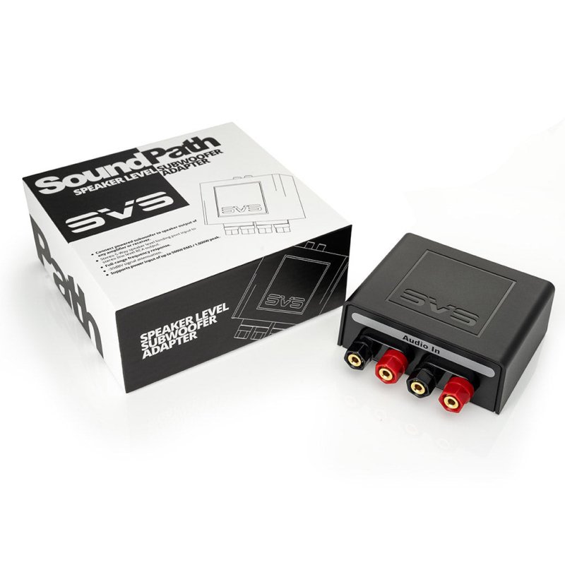 SVS SoundPath Speaker Level Subwoofer Adaptor — with packaging