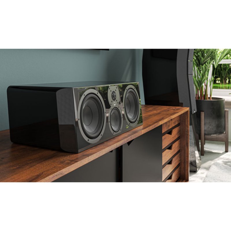 SVS Ultra Evolution Center Speaker - Black Oak Veneer — lifestyle