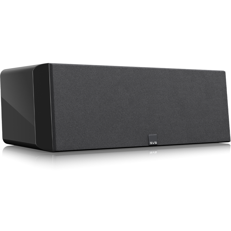 SVS Ultra Evolution Center Speaker - Piano Gloss Black — front view (grille on)