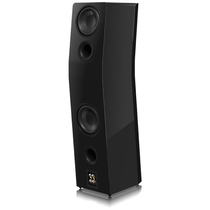 SVS Ultra Evolution Pinnacle - Piano Gloss Black - Rear View