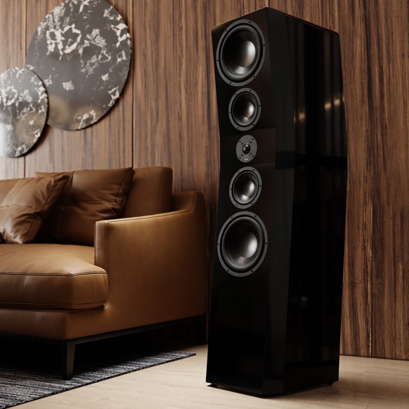 SVS Ultra Evolution Pinnacle - Piano Gloss Black - Room Setting