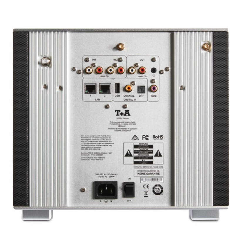 T+A Caruso All-in-One Music System — rear panel