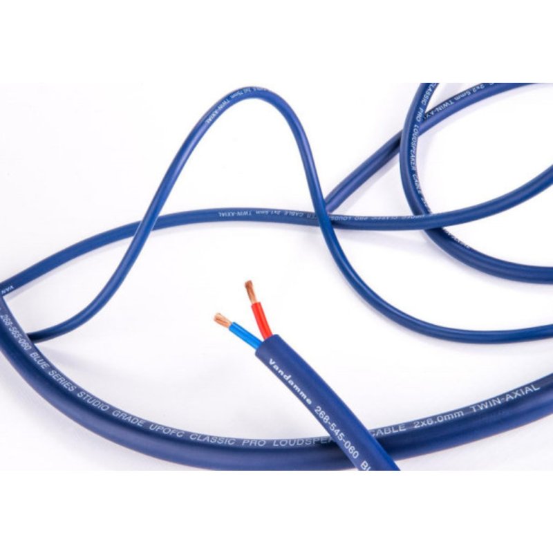 Van Damme Blue Series Studio Grade 2.5mm Speaker Cable (Per Metre)