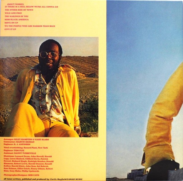 Curtis Mayfield - Curtis (LP) Vinyl, rear sleeve with track list and credits